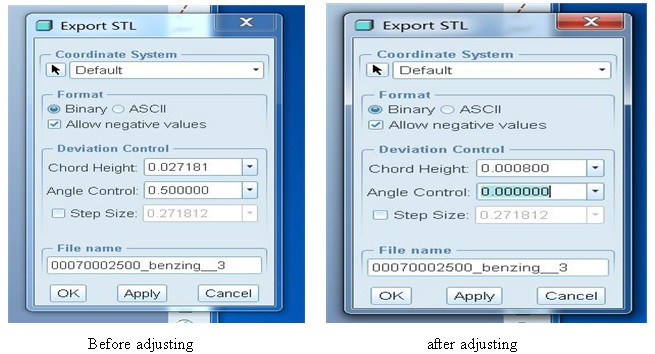 export STL form